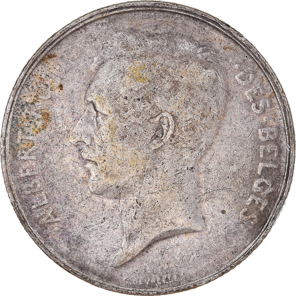 Monnaie, Belgique, 2 Francs, 2 Frank, 1911, TB+, Argent, KM:74