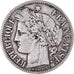 Moneda, Francia, Cérès, 2 Francs, 1870, Paris, BC, Plata, KM:816.1