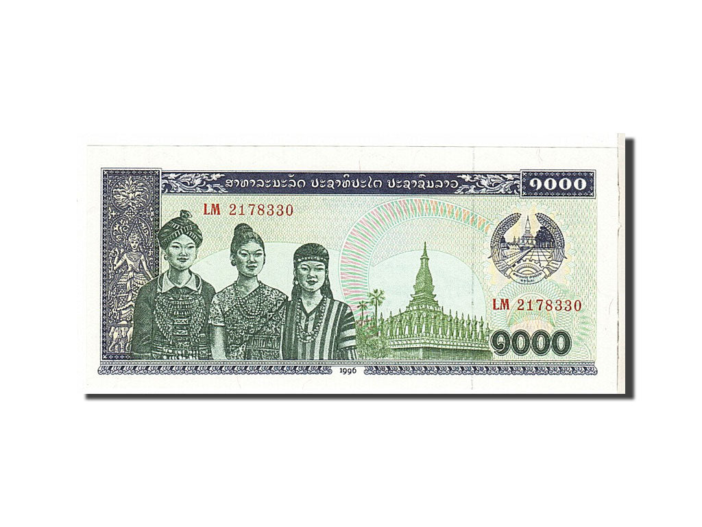 Billete, 1000 Kip, 1992, Lao, UNC