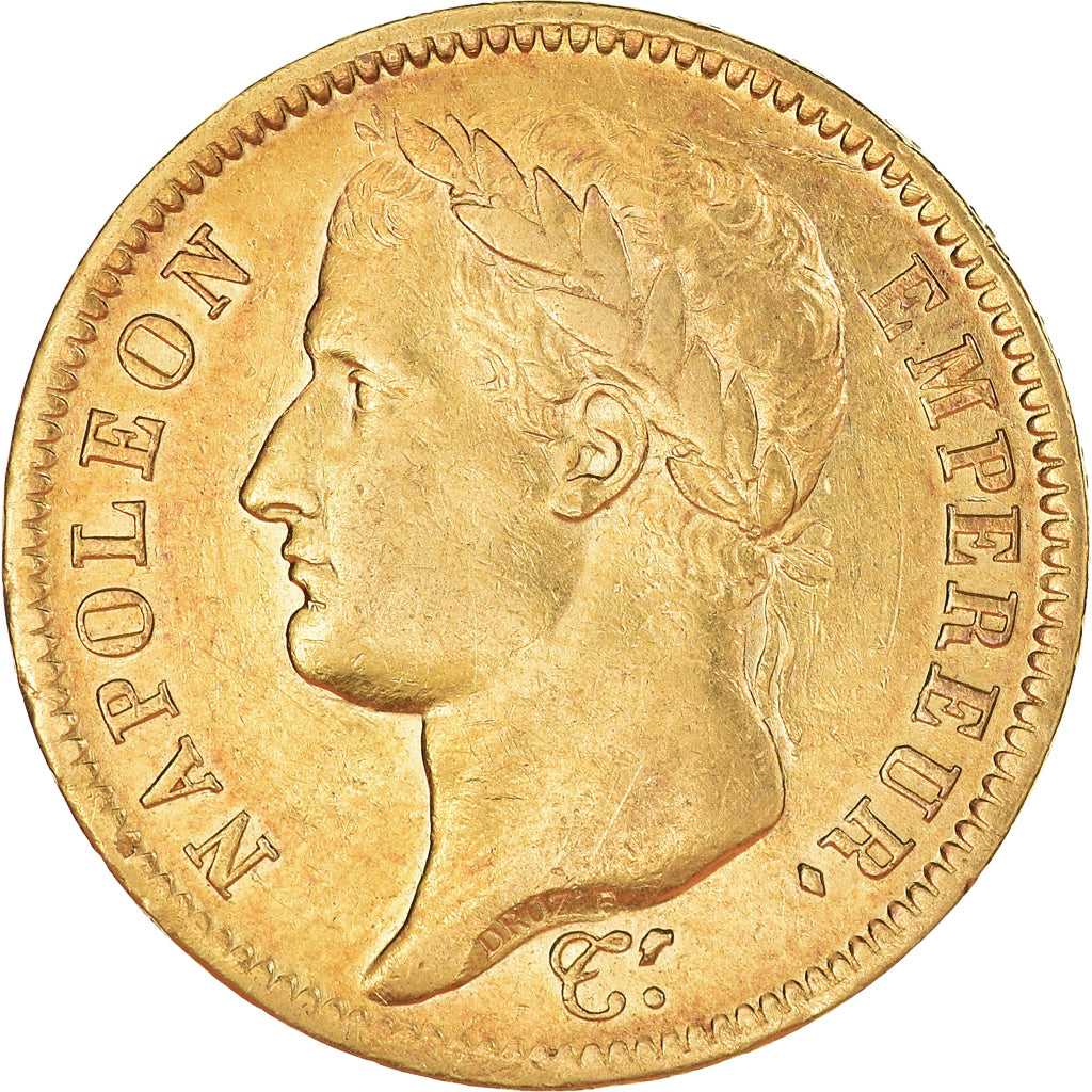 Moneta, Francia, Napoléon I, 40 Francs, 1811, Paris, BB+, Oro, KM:696.1