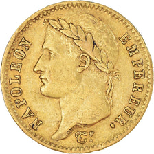Moneda, Francia, Napoléon I, 20 Francs, 1808, Paris, BC+, Oro, KM:687.1