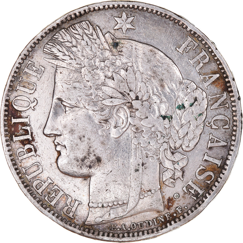 Monnaie, France, Cérès, 5 Francs, 1870, Paris, TTB, Argent, Gadoury:742