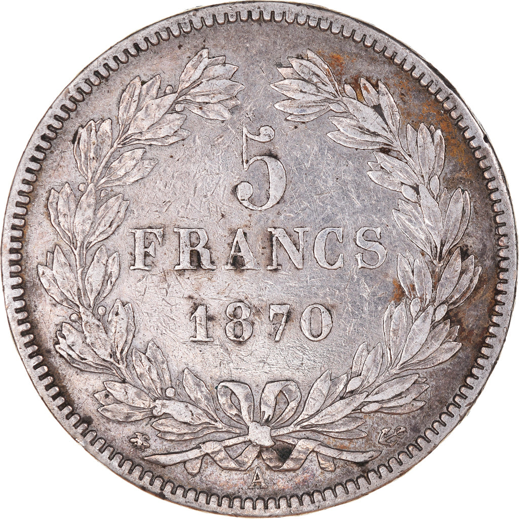Monnaie, France, Cérès, 5 Francs, 1870, Paris, TTB, Argent, Gadoury:742