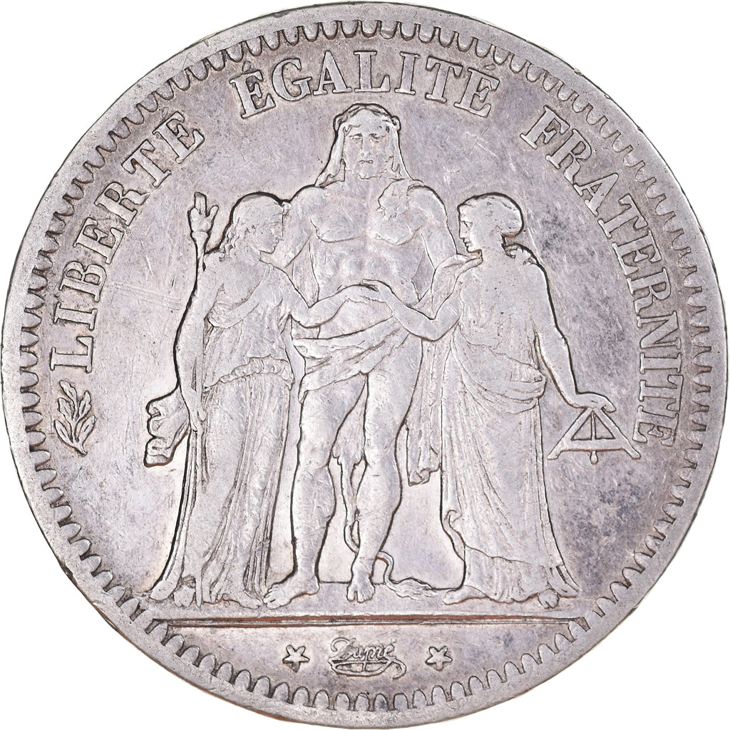 Coin, France, Hercule, 5 Francs, 1848, Paris, VF(30-35), Silver, KM:756.1