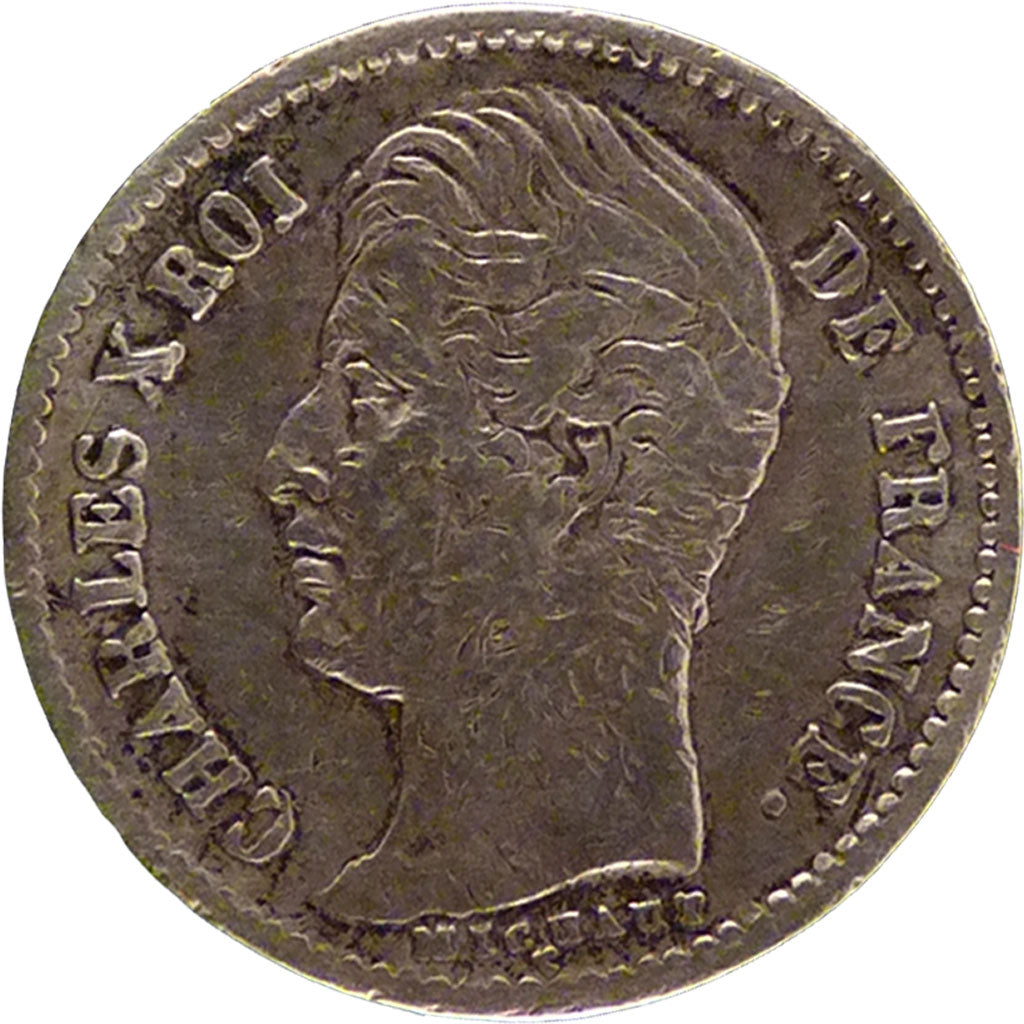 FRANCE, Charles X, 1/4 Franc, 1830, Paris, KM #722.1, EF(40-45), Silver,...