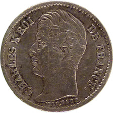 FRANCE, Charles X, 1/4 Franc, 1830, Paris, KM #722.1, EF(40-45), Silver,...
