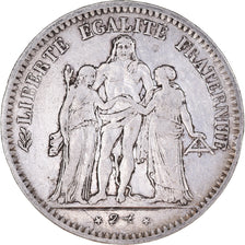 Coin, France, Hercule, 5 Francs, 1849, Paris, VF(30-35), Silver, KM:756.1
