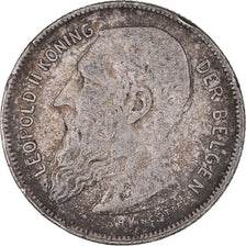 Moneta, Belgio, 2 Francs, 2 Frank, 1909, MB, Argento, KM:59