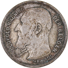 Coin, Belgium, 2 Francs, 2 Frank, 1909, VF(20-25), Silver, KM:59