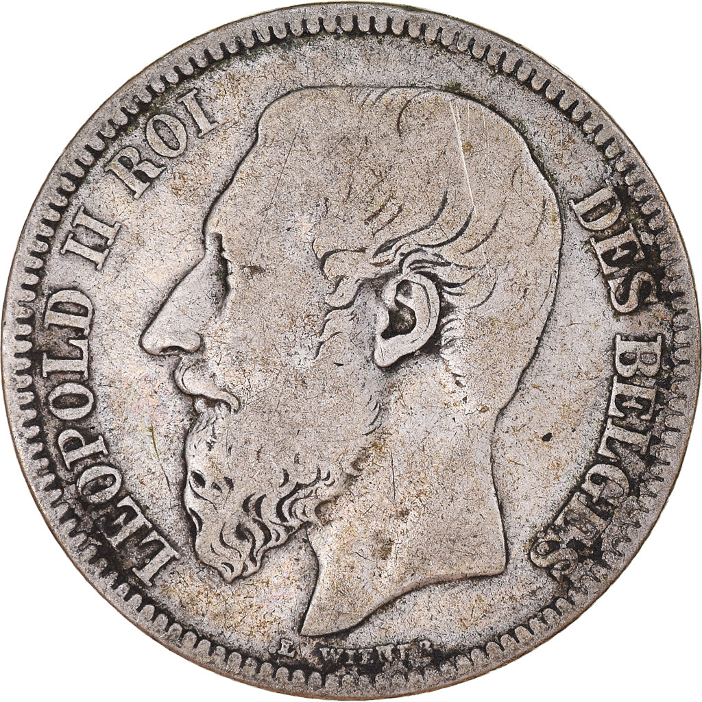 Monnaie, Belgique, Leopold II, 2 Francs, 2 Frank, 1867, TB, Argent, KM:30.2