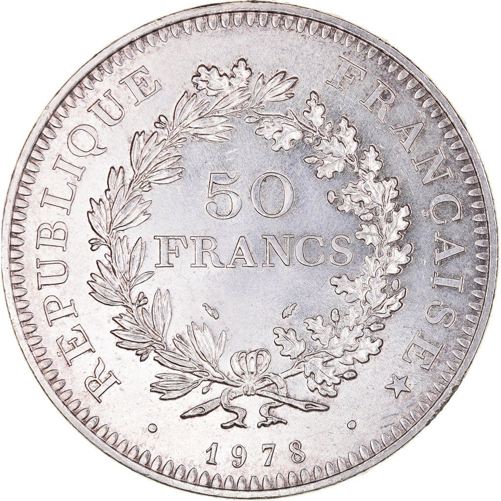 Monnaie, France, Hercule, 50 Francs, 1978, Paris, SUP+, Argent, Gadoury:882