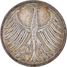 Moneta, GERMANIA - REPUBBLICA FEDERALE, 5 Mark, 1951, Hambourg, BB, Argento