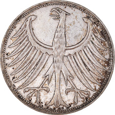 Moneta, GERMANIA - REPUBBLICA FEDERALE, 5 Mark, 1957, Stuttgart, BB, Argento