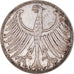 Moneta, GERMANIA - REPUBBLICA FEDERALE, 5 Mark, 1957, Stuttgart, BB, Argento