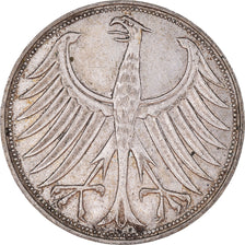 Moneta, GERMANIA - REPUBBLICA FEDERALE, 5 Mark, 1957, Munich, BB, Argento