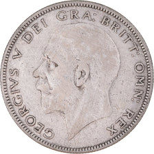 Moneta, Gran Bretagna, George V, 1/2 Crown, 1935, MB+, Argento, KM:835