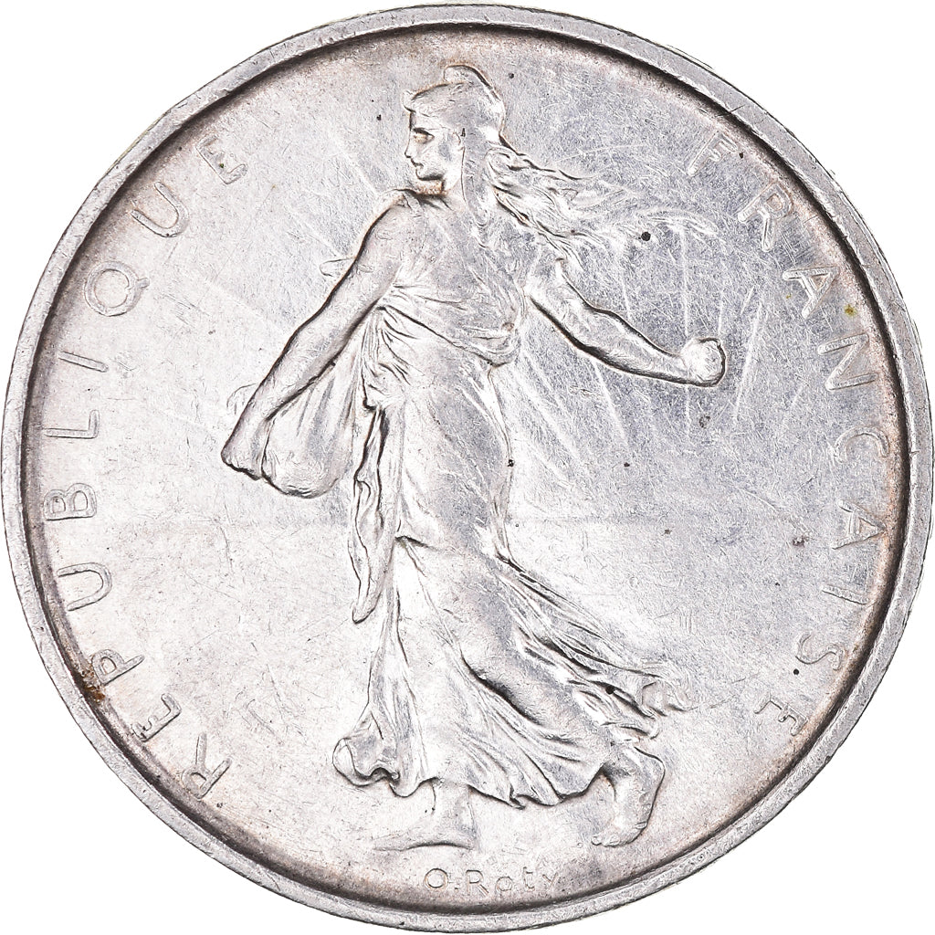 Münze, Frankreich, Semeuse, 5 Francs, 1967, Paris, VZ+, Silber, KM:926