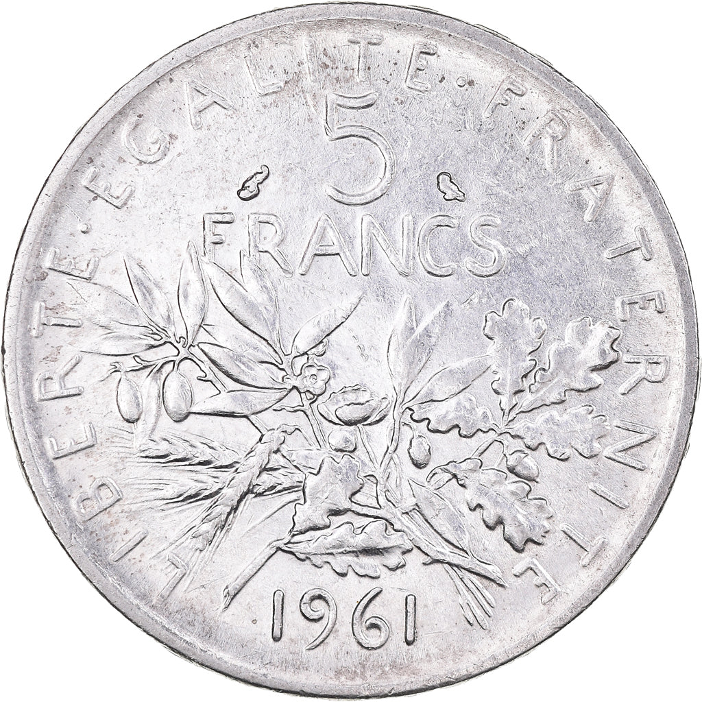 Monnaie, France, Semeuse, 5 Francs, 1961, Paris, SUP+, Argent, Gadoury:770