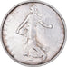 Moneda, Francia, Semeuse, 5 Francs, 1961, Paris, MBC+, Plata, KM:926