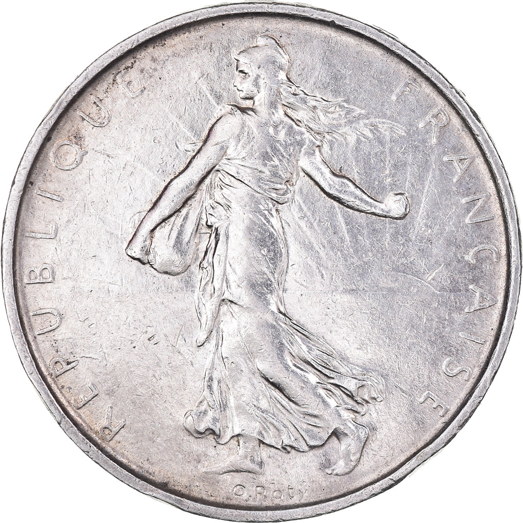 Moneda, Francia, Semeuse, 5 Francs, 1965, EBC, Plata, KM:926, Gadoury:770