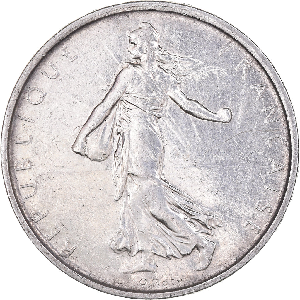 Moneda, Francia, Semeuse, 5 Francs, 1965, EBC, Plata, KM:926, Gadoury:770