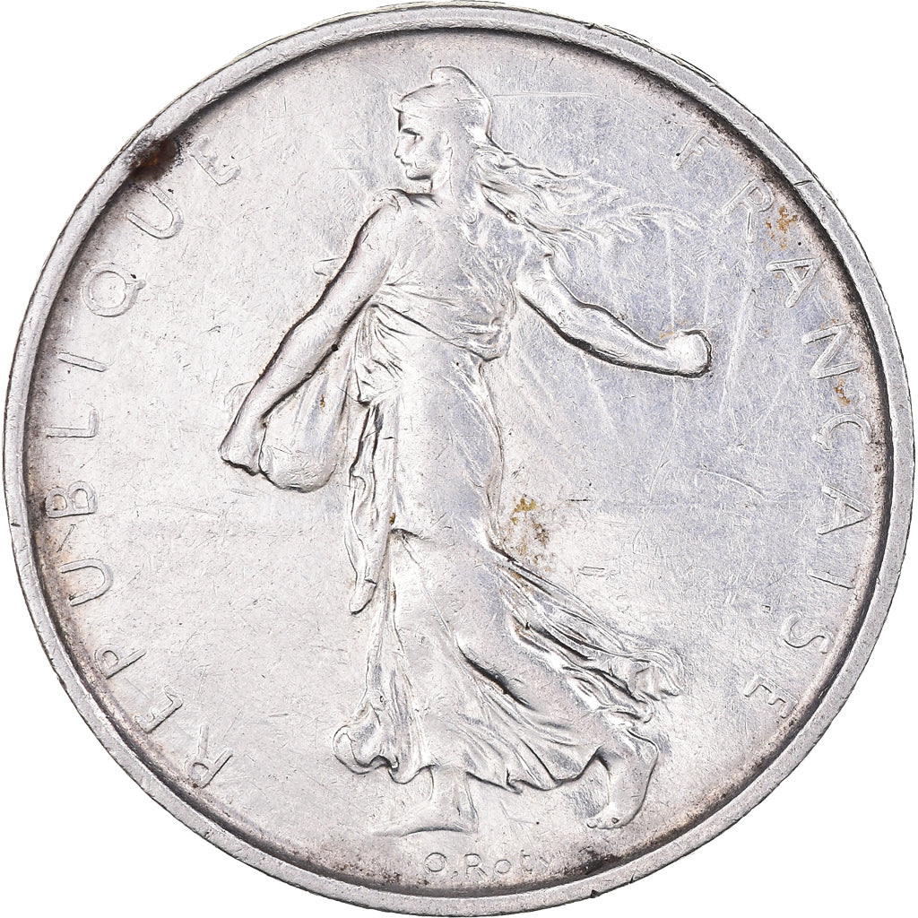 Münze, Frankreich, Semeuse, 5 Francs, 1965, SS+, Silber, KM:926, Gadoury:770