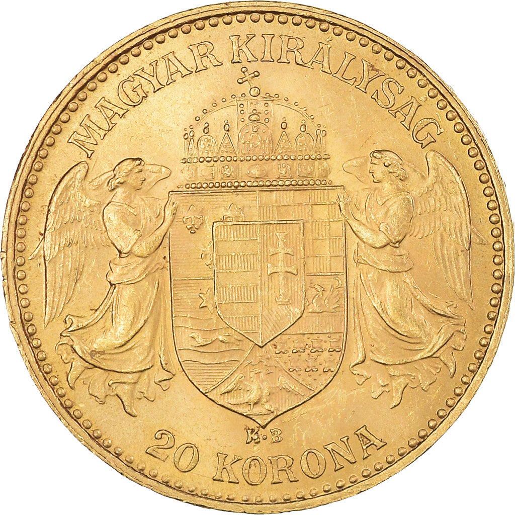 Moneta, Ungheria, Franz Joseph I, 20 Korona, 1895, Kormoczbanya, SPL, Oro