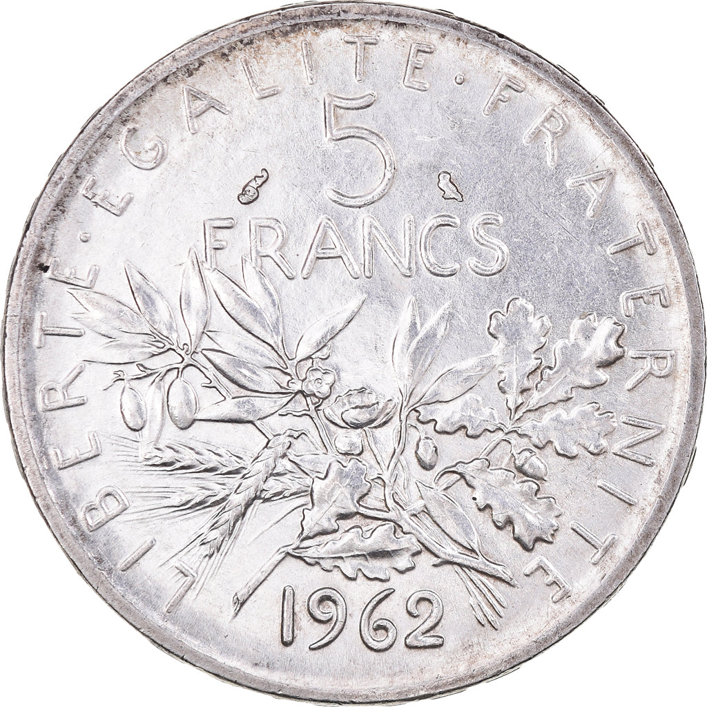 Coin, France, Semeuse, 5 Francs, 1962, Paris, MS(60-62), Silver, KM:926