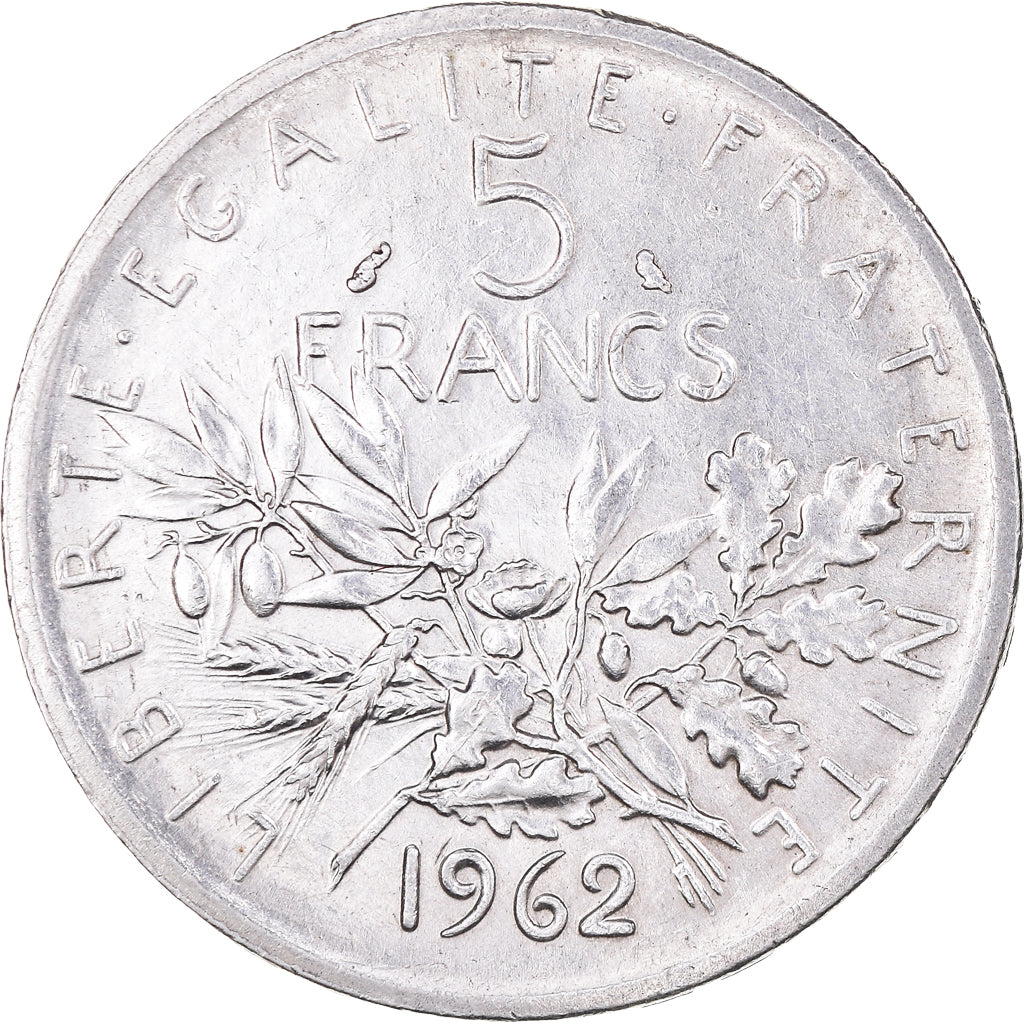 Monnaie, France, Semeuse, 5 Francs, 1962, Paris, SUP+, Argent, Gadoury:770