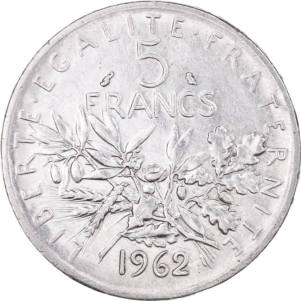 Monnaie, France, Semeuse, 5 Francs, 1962, Paris, SUP+, Argent, Gadoury:770