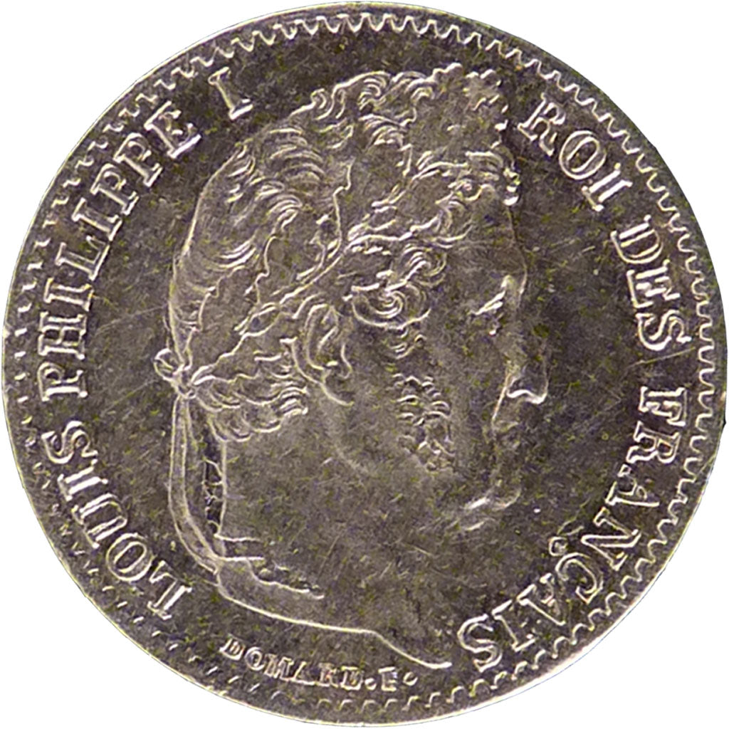 FRANCE, Louis-Philippe, 1/4 Franc, 1832, Paris, AU(55-58), Silver, Gadoury...