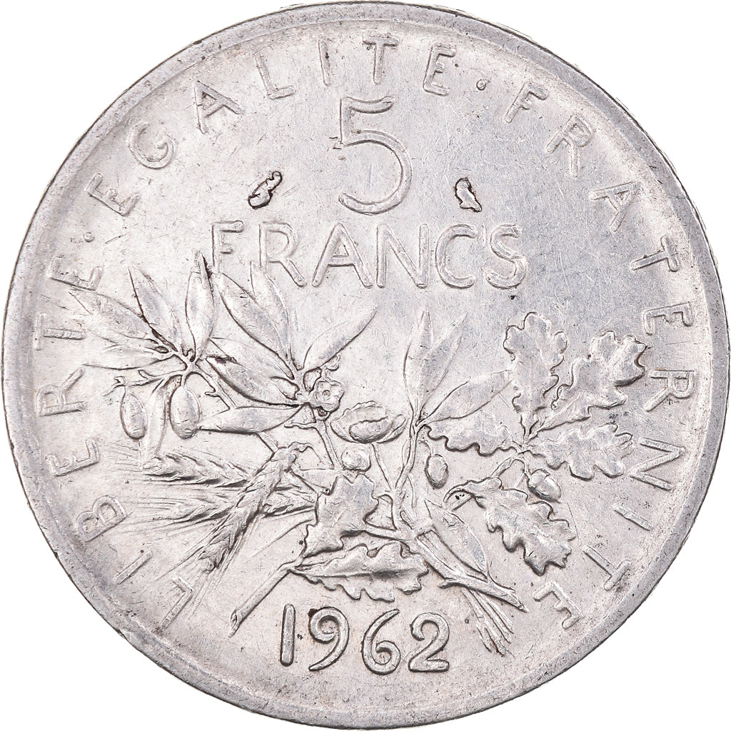 Monnaie, France, Semeuse, 5 Francs, 1962, Paris, SUP, Argent, Gadoury:770