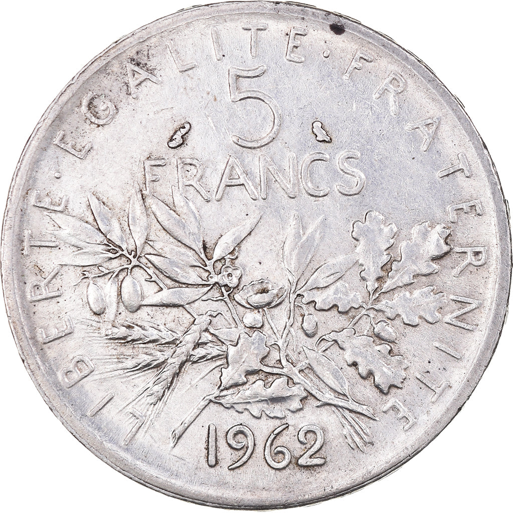 Monnaie, France, Semeuse, 5 Francs, 1962, Paris, TTB+, Argent, Gadoury:770