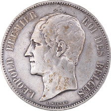 Monnaie, Belgique, Leopold I, 5 Francs, 5 Frank, 1851, Bruxelles, TB+, Argent