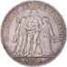 Moeda, França, Hercule, 5 Francs, 1876, Paris, EF(40-45), Prata, KM:820.1