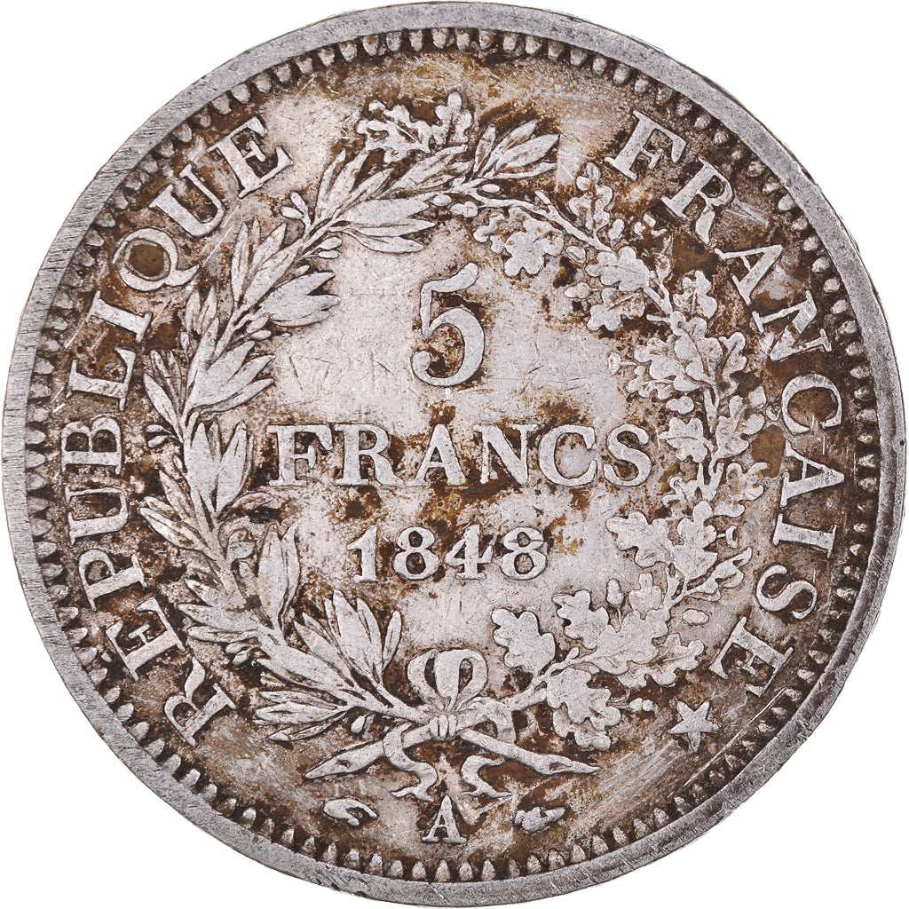 Monnaie, France, Hercule, 5 Francs, 1848, Paris, TB+, Argent, Gadoury:683