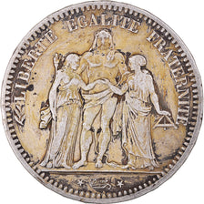 Monnaie, France, Hercule, 5 Francs, 1848, Paris, TB+, Argent, Gadoury:683