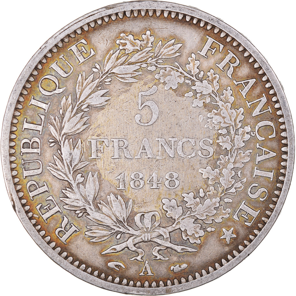 Monnaie, France, Hercule, 5 Francs, 1848, Paris, TB+, Argent, Gadoury:683