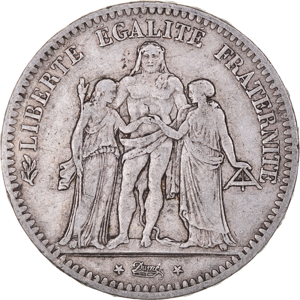 Coin, France, Hercule, 5 Francs, 1849, Paris, VF(30-35), Silver, KM:756.1