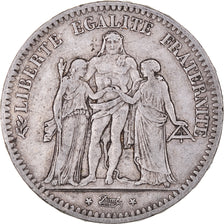 Coin, France, Hercule, 5 Francs, 1849, Paris, VF(30-35), Silver, KM:756.1