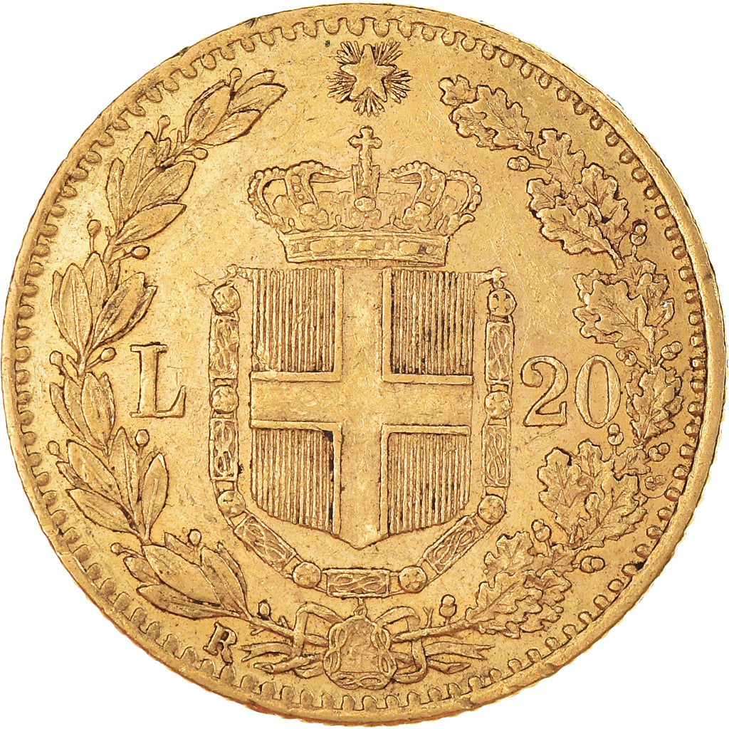 Monnaie, Italie, Umberto I, 20 Lire, 1880, Rome, SUP, Or, KM:21