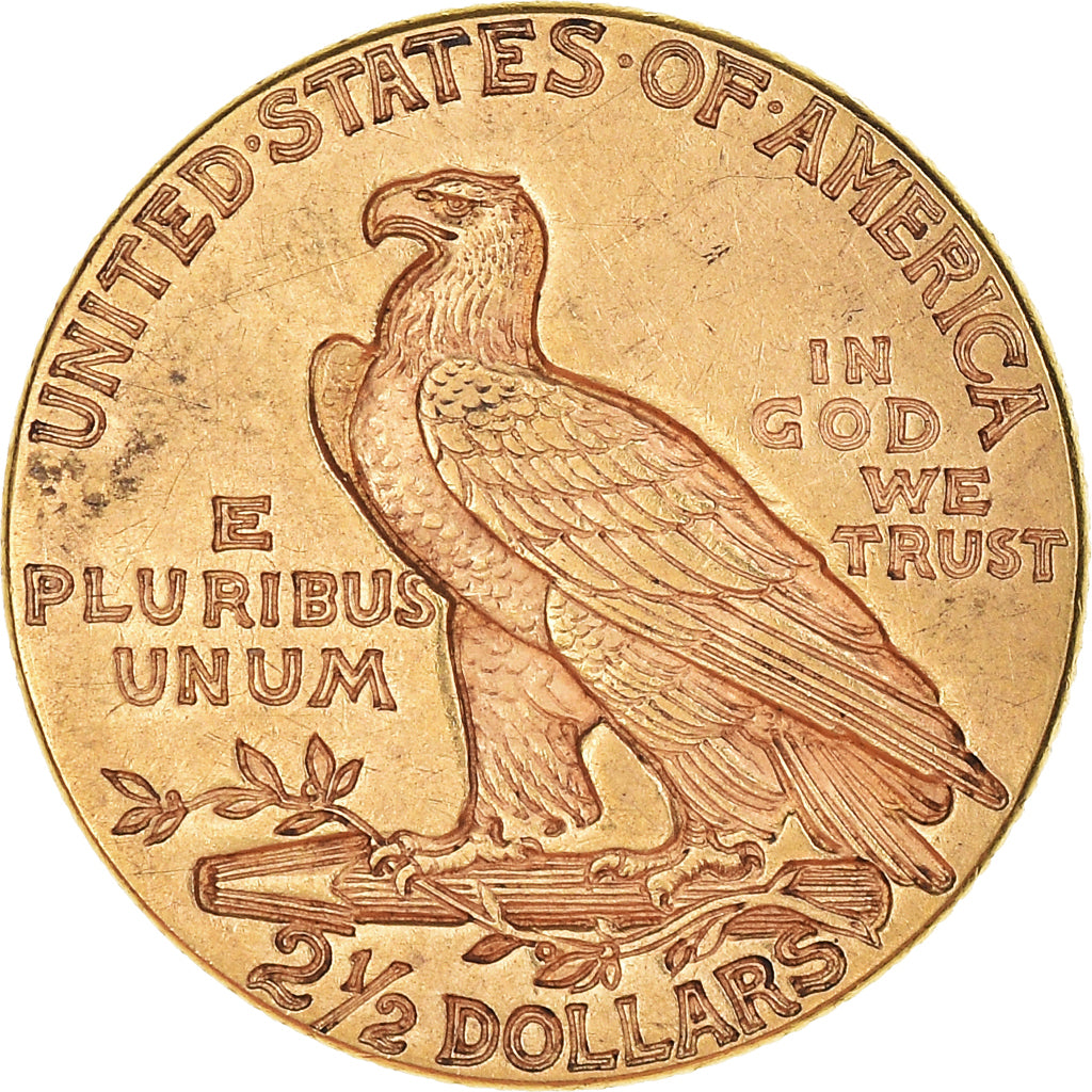 Moneta, Stati Uniti, Indian Head, $2.50, Quarter Eagle, 1927, U.S. Mint