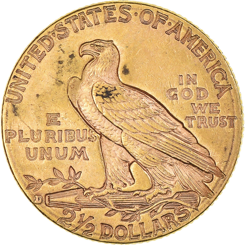 Monnaie, États-Unis, $2.50, Quarter Eagle, 1914, Denver, TTB+, Or, KM:128