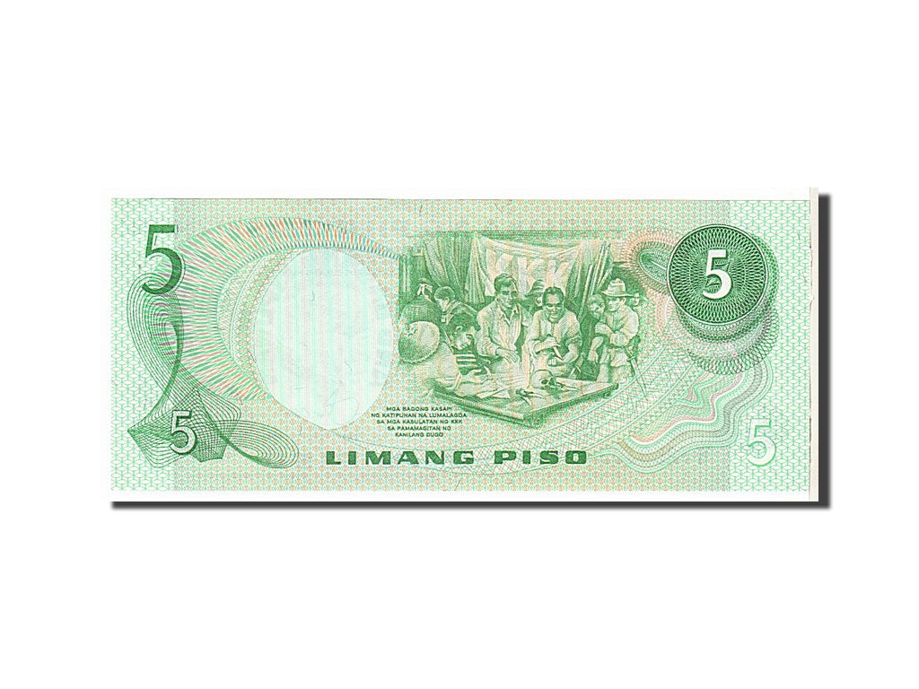 Geldschein, Philippinen, 5 Piso, 1974, KM:160b, UNZ-