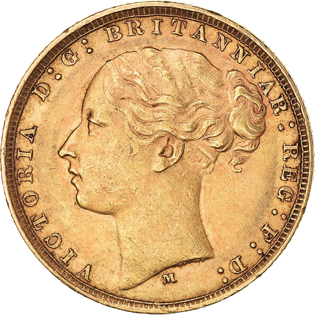 Coin, Australia, Victoria, Sovereign, 1880, Melbourne, EF(40-45), Gold, KM:7