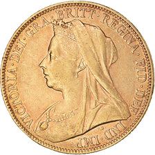 Moneda, Australia, Victoria, Sovereign, 1897, Melbourne, MBC+, Oro, KM:13