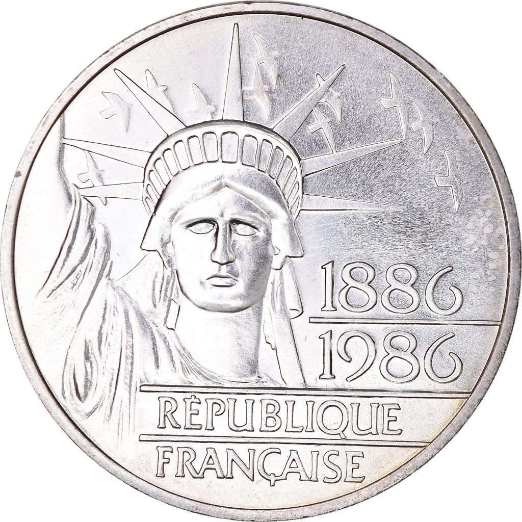 Münze, Frankreich, 100 Francs, 1986, Paris, BU, STGL, Silber