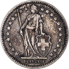 Moneta, Svizzera, Franc, 1916, Bern, MB+, Argento, KM:24