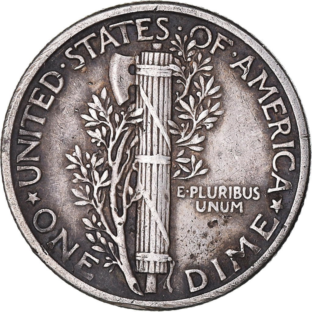 Moneta, Stati Uniti, Mercury Dime, Dime, 1943, U.S. Mint, Philadelphia, BB