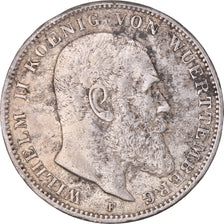 Coin, German States, WURTTEMBERG, Wilhelm II, 3 Mark, 1912, Freudenstadt